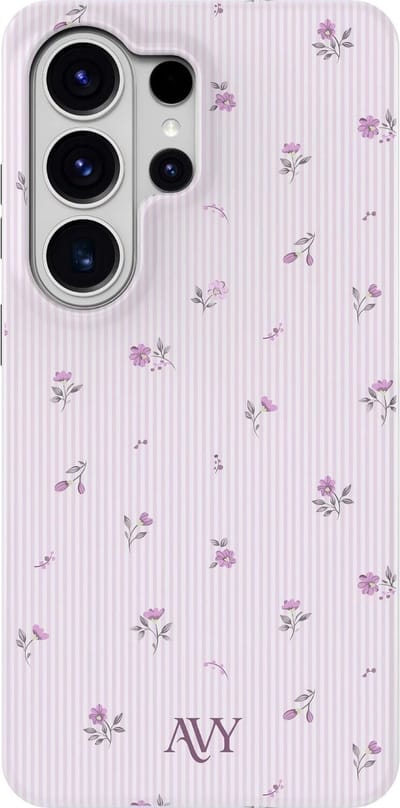 AVY Hoesje geschikt voor Samsung Galaxy S26 Ultra | Lila Dream | Bloemen | Paars | Hard Shell Back Cover | Compatibel met MagSafe & Qi2