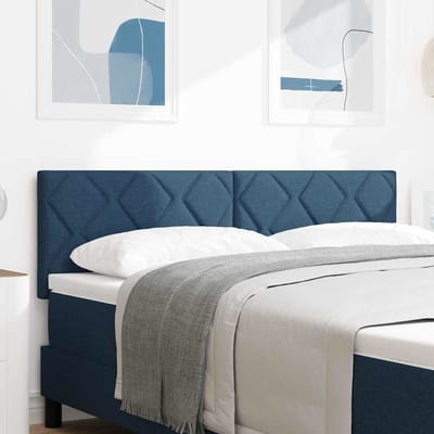 vidaXL - Hoofdbord - Blauw - 144 - cm - Stof