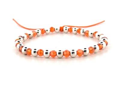 Dames armband - sterling zilver - oranje - WK2026 - nederlands elftal - 5mm