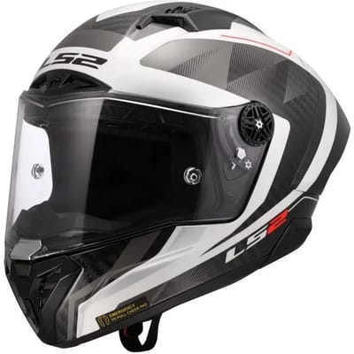 LS2 FF805 Thunder GP Aero Raute Wit Grijs 06 Integraalhelm - Helm