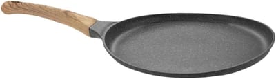 Aluminium Koekenpan - Eierpan Pannenkoekenpan - Ontbijt Bereiden - Snelle Gelijke Warmte - 35 x 20 cm - Donkergrijs