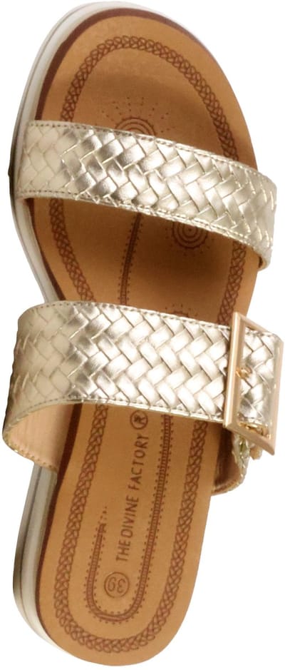 Sandalen met sleehak, om aan te trekken