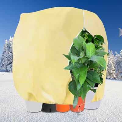 Unyqoos® Grote winterbescherming voor planten met ritssluiting en trekkoord 250x360 cm