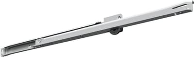 Fulterer ladegeleider 3182 - 300 mm | draagkracht tot 70 kg | deels uittrekbaar | witte rolgeleider met hoeklijn | set van 2 |