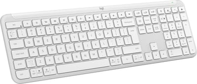 Logitech Signature Slim K950 - Draadloos Toetsenbord - US international - Qwerty - Off White