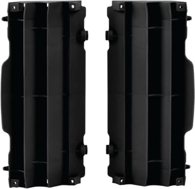 Radiatorbeschermers Motor - Onderdelen Set - Motor Beschermen - Sterk Polypropyleen - Per Paar - Zwart