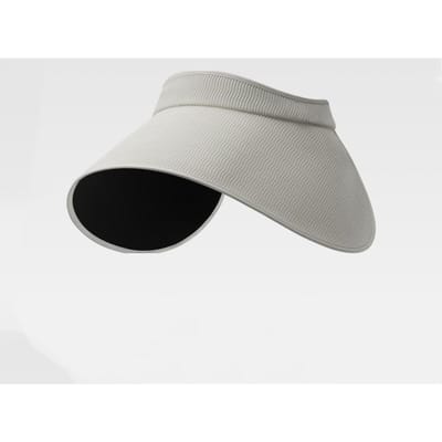 Zomer Lege Dak Vinyl Zon Hoed Ei Roll Hoed Opvouwbare Wrap Around Grote Rand Volledig Gezicht Zon Bescherming Lucht Top Hoed Lampenkap Hoed gray