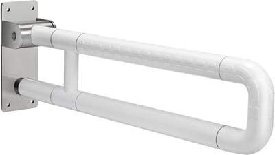 Badkamer Handgreep - Steunbeugel Veiligheid - Veilig Douchen - Roestvrij Staal - 60 cm Lengte - Wit