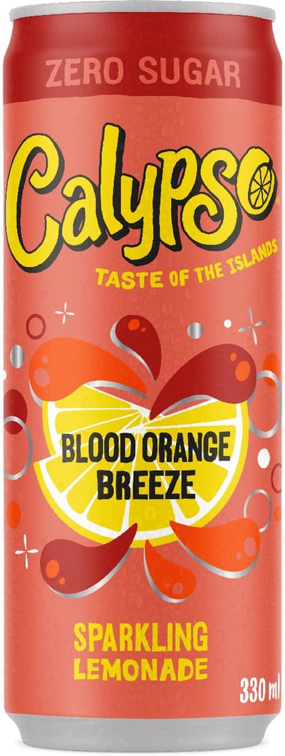 Calypso - Blood Orange Breeze Zero - 12 x 0,33 Liter blik - Frisdrank