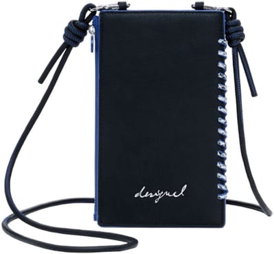 Desigual telefoontasje portemonnee Mone Capsule Tiny Valentina Wallet Black zwart