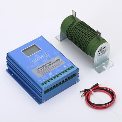 Hybride MPPT Laadregelaar voor Wind- en Zonnepaneel 12V/24V met Dumpbelasting