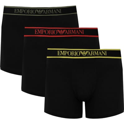Emporio Armani Boxershorts 3 Pack Mannen zwart