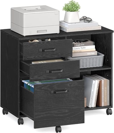 DailySupplies® Ladenkastje - Ladeblok Bureau Organizer - Archiefkast - Zwart