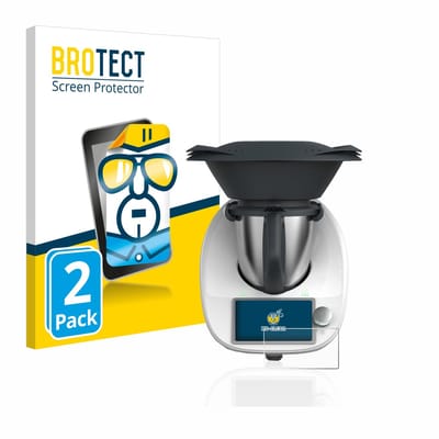 BROTECT - Screenprotector voor Vorwerk Thermomix TM6 - Folie Beschermfolie transparant 2 Stuks