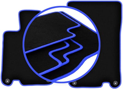 CARLUX-BLUE automatten voor: Mercedes SL R230 roadster (2001-2011)