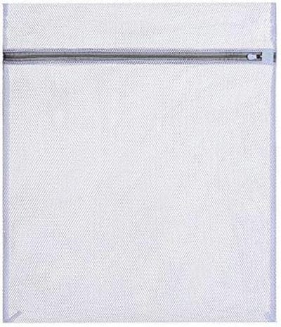 Waszakken Net - Kleding Beschermers - Kleding Wassen - Roestvrije Ritssluiting - 50 x 60 cm - Wit