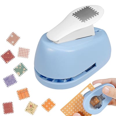 QTTVBTNA -Postzegel vorm pons - DIY Knutselen - Rechthoekige perforator met reliëfrand - Stempelvormige snijder - Craft Punches - Papierpons - Kaartenmaken - Papiersnijders - Voor handwerkprojecten, enveloppen, etiketten