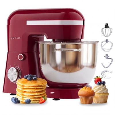 Gatson 1500W Keukenmachine - 10 Snelheden - 5L Mengkom - Dubbele Handvat - Keukenrobot - Keukenmixer - Foodprocessor