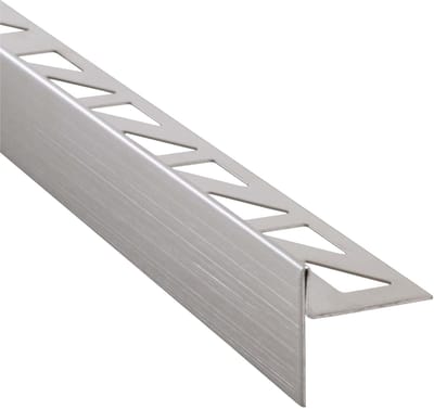 Dailygoods- Afschotwig 148 cm - Afschotprofiel 10 mm - Roestvrij Staal - Tegelprofiel RVS - Wigvormige Tegellijst - Voor Inloopdouche - Doucheprofiel