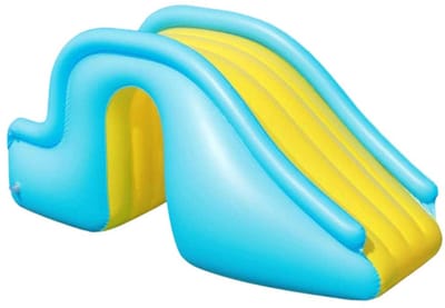 JHUBERS- Waterglijbaan Opblaasbaar - Zwembad Speelgoed - Waterspeelgoed Kinderen - Draagbaar - Bredere Treden - 158 x 79 x 62 cm