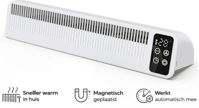 Zentex® Radiator Ventilator - Draadloos - Inclusief Smart Timer - Wit