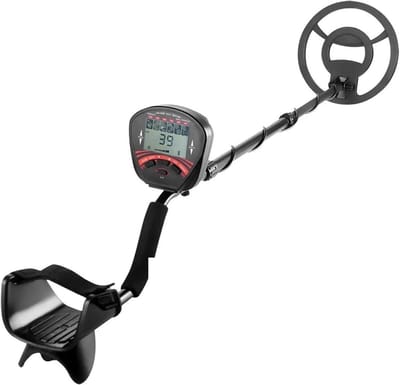 Metaaldetector - Schatzoeker Apparaat - Ondergronds Zoeken - Waterproof Zoekspoel - 25cm Spoel - Zwart