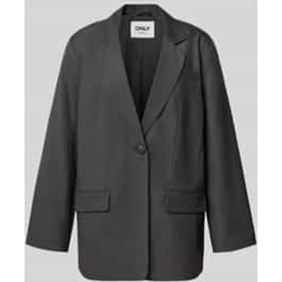 Loose fit longblazer met reverskraag model 'LINDA'