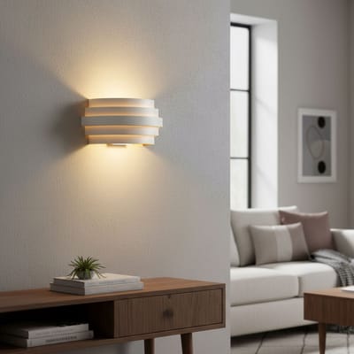 Wandlamp | 25 cm | Scudo wandlampen | G9 | goud wit | aluminium metaal | moderne design decoratieve trendy verlichting