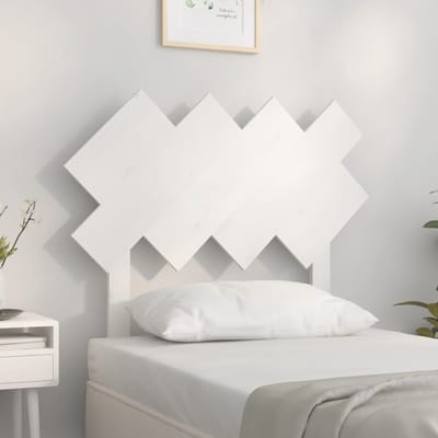 vidaXL - Hoofdbord - 92x3x81 - cm - massief - grenenhout - wit