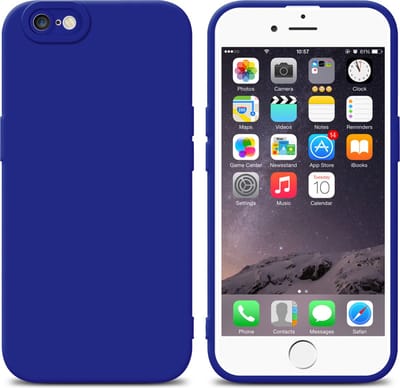 Cadorabo Hoesje geschikt voor Apple iPhone 6 / 6S in FLUID BLAUW - Beschermhoes gemaakt van flexibel TPU silicone Cover Fluid Case