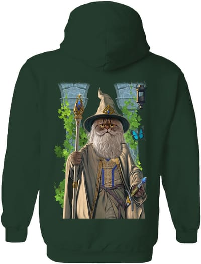 Lord Of The Rings Parody Catdalf The White The Coloured House Hoodie S