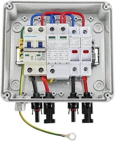 Zonne Combiner Doos - PV Verdeeldoos - Zonne-energie Systemen - Geïntegreerde Beveiliging - IP65 - Wit