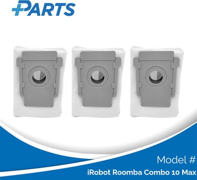 iRobot Roomba Combo 10 Max Stofzakken (3 Stuks, Plus.Parts® alternatief voor 4626194 / 4640235)