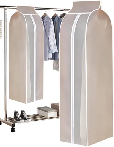 Opberghoezen Kleding - Kledingbeschermers Garderobe - Kleding Opbergen - Stofvrije Bescherming - 50x30x120 cm - Transparant
