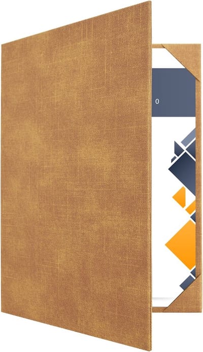 Goodline® - Hotelmap / Informatiemap / Welkomstmap / Gastenmap - 2x A4 - Jute