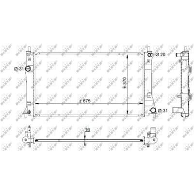Radiator, motorkoeling NRF 59205