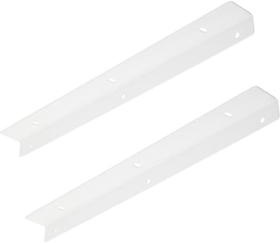 2 stuks SOTECH Ondersteuning Hoek 400 mm wit incl. Montagemateriaal Montagebeugel Stalen Wandmontage voor Werkblad