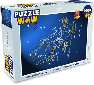 Puzzel Sterrenbeeld - Waterman - Sterren - Legpuzzel - Puzzel 1000 stukjes volwassenen