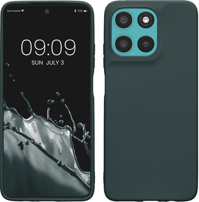 kwmobile telefoonhoesje geschikt voor Motorola Moto G57 Power / Moto G67 Power - Hoesje voor smartphone - Back cover in leisteen