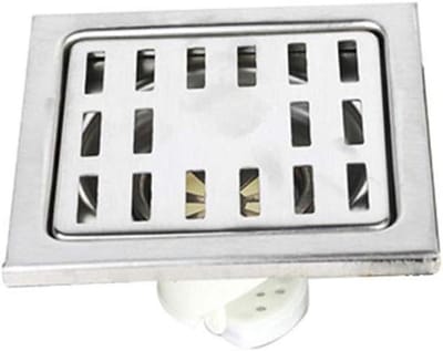 Vloerafvoer Douche - Afvoerputje Badkamer - Water Snel Afvoeren - Anti Geur Insecten - 100 mm x 100 mm - Geborsteld