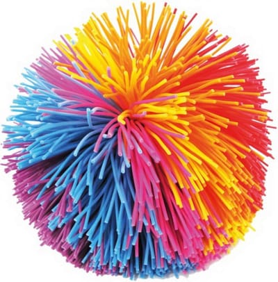 Therapiebal Groot - Speelbal Balansbal - Coördinatie Oefeningen - Gripvaste Siliconen Koorden - 11 cm Diameter - Meerkleurig