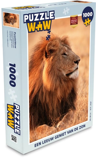 Puzzel Zon - Leeuw - Jacht - Legpuzzel - Puzzel 1000 stukjes volwassenen