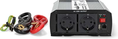 Nedis Auto Omvormer 1000W – 12V / 230V – 2x Stopcontact & 1x USB Oplaadpoort – Gemodificeerde Sinusgolf – Spanningsomvormer