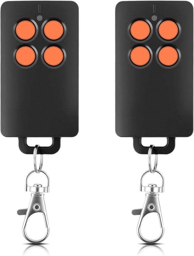 Vervangende 4-kanaals codeklavier 433 MHz met 50m bereik, versterkte beveiliging en compatibiliteit met motorisaties, 2 stuks