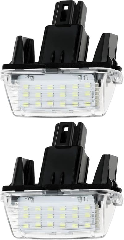 Kentekenplaat Verlichting - Nummerplaat Lamp - Auto Verlichting - Directe Vervanging - Standaard Afmetingen - Transparant