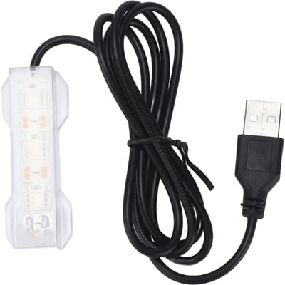 Aquariumverlichting USB-oplaadbaar Kunststof Viskom LED-verlichting voor Waterplanten Landschap Red