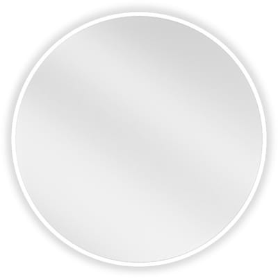 Mexen Loft ronde badkamerspiegel 60 , witte rand - 9850-060-060-000-20