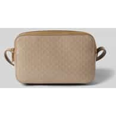 Calvin Klein Emblem All-over Print Elongated Bag Desert Taupe Maat: OS | Handtassen Outlet | Dames | Beige