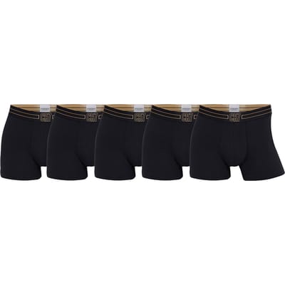 Cristiano Ronaldo CR7 - Boxershort Heren - 5 Stuks - Maat L - Zwart/Goud - Onderbroeken Heren