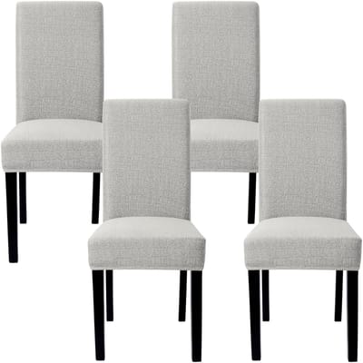 Unyqoos ® Elegant Stretchbare Stoelhoezen Set van 4 voor Diverse Interieurs, Wasbaar en Afneembaar
